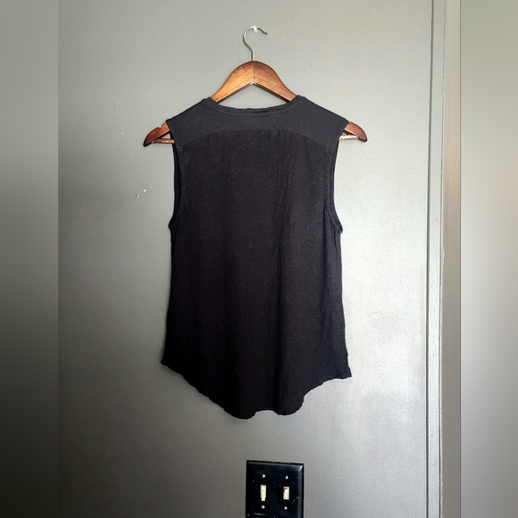 All saints sleevless black top. Size small great everyday elevated basic - Picture 5 of 9